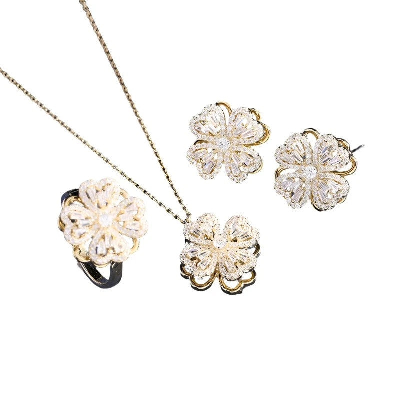 Maré Cacau™ Mystère Necklace + Earrings + Ring